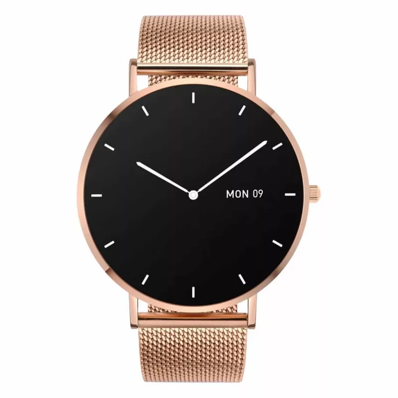 Smartwatch Garett Verona Gold Steel AMOLED Bluetooth IP67 GPS SMS
