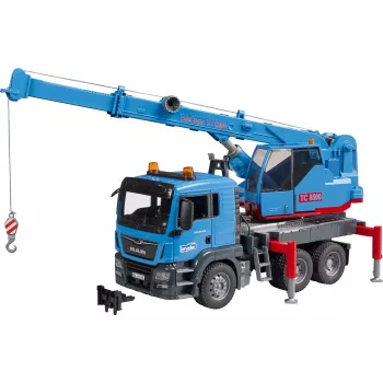 Crane truck BRUDER MAN TGS Kran-LKW niebieski ABS 03771