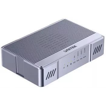 Obudowa Unitek M.2 2x 20 Gb/s z RAID0/RAID1 i klonowaniem dysków