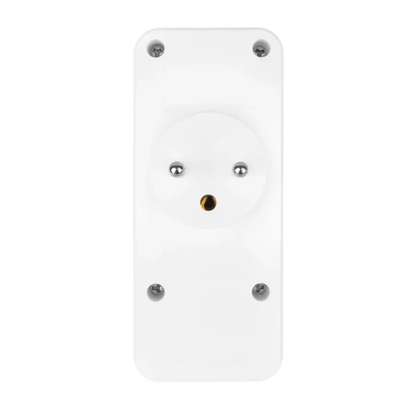 Rozgałęziacz zasilania MACLEAN MCE248 F/W — 3 gniazda AC (1×16A, 2×6A) + 4×USB (2×A, 2×C PD 20W), wtyczka EU, biały
