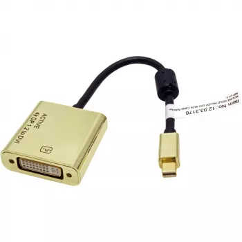 Adapter kabla wideo ROLINE 12.03.3176 Mini DisplayPort na DVI-D 0,1 m