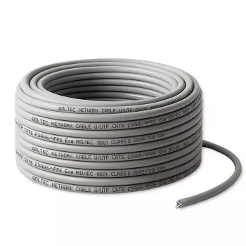 Kabel krosowy UTP QOLTEC CAT6 50 m Miedź (Cu) szary