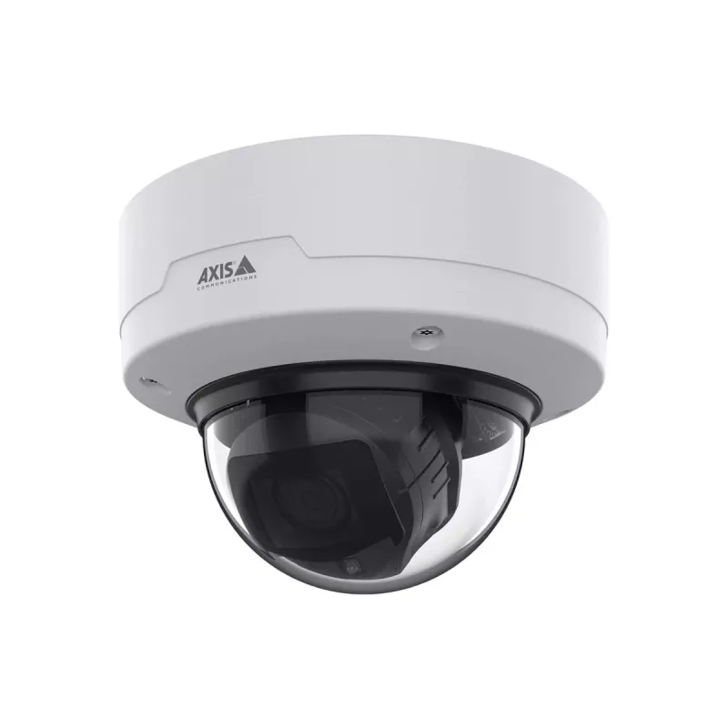 Kopułkowa kamera IP AXIS P3277‑LV — 2592×1944 CMOS, 104° HFOV, 30 kl./s, montaż sufit/ściana, wewnątrz/na zewnątrz