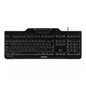 CHERRY KC 1000 SC klawiatura USB QWERTZ szwajcarski czarny