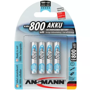 1x4 Ansmann maxE NiMH rech. bat. Micro AAA 800 mAh 5035042