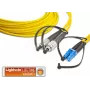 Lightwin LDP-09 FC-LC 2.0 Światłowodowy Kabel 2 m LSOH OS2 2x FC 2x LC Żółty (LDP-09 FC-LC 2.0)