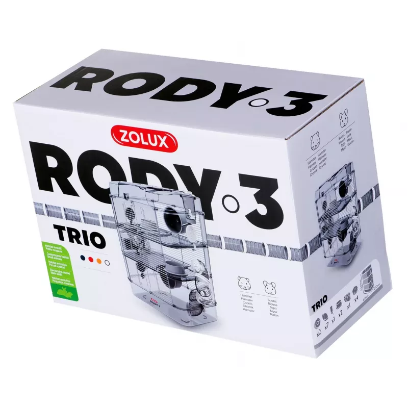 ZOLUX Rody3 Trio Biały - klatka dla gryzoni - 1 sztuka