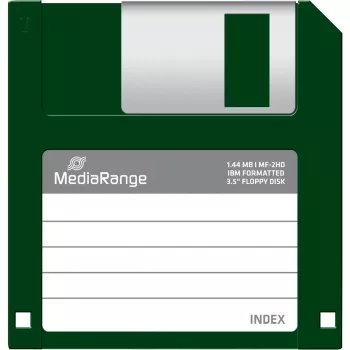 Dyskietka MediaRange MR200 3,5 cala 1,44 MB opakowanie 10 szt., czerwona i żółta