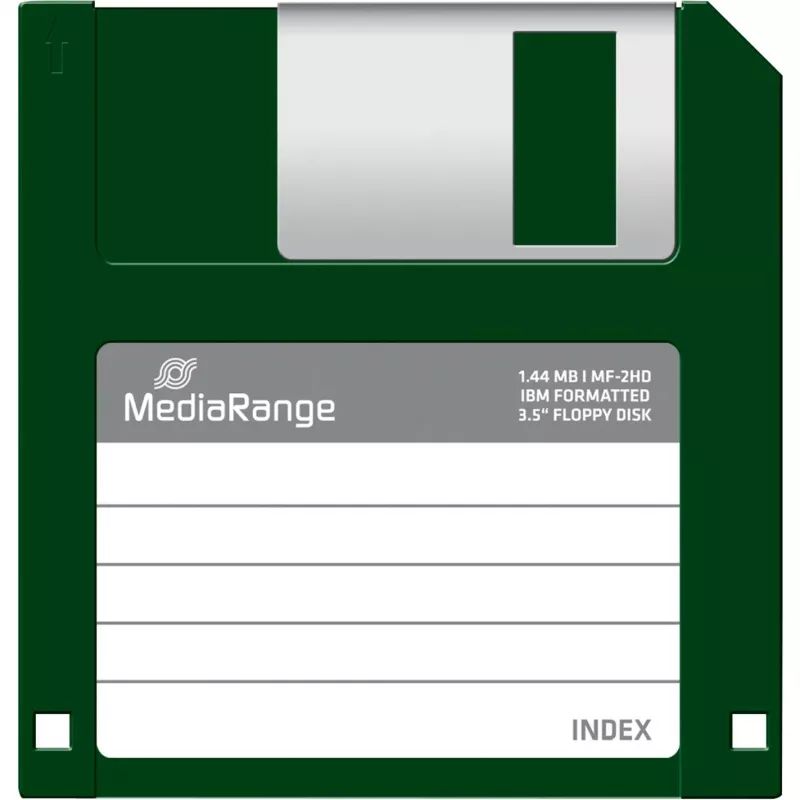 Dyskietka MediaRange MR200 3,5 cala 1,44 MB opakowanie 10 szt., czerwona i żółta