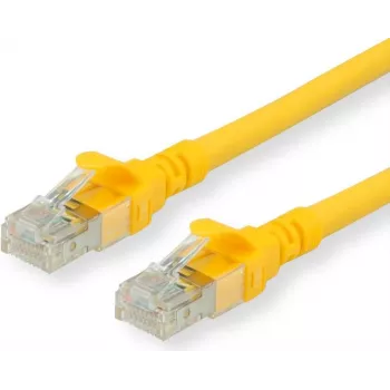 Roline - Patch-kabel - RJ-45 (M) to RJ-45 (M) - 50 cm - SFTP, PiMF - CAT 6 - bezhalogenowy, Moulded, Stranded - żółty