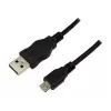 LogiLink kabel połączeniowy USB 2.0, 1,8 m, czarny wtyk USB-A - wtyk micro USB-B, zgodny z USB 2.0 (CU0034)