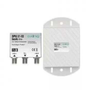 axing SPU 21-02 - Kabelkombinierer - 47 - 2200 MHz - szary - srebrny - 120 mm - 30 mm - 70 mm