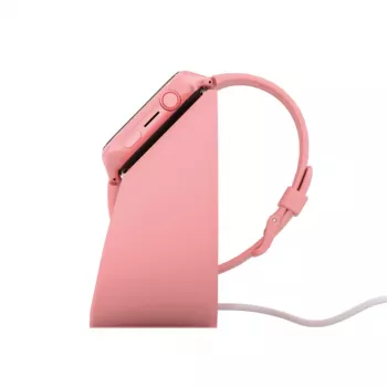 Stacja ładująca Stelio ST-CHS01-PK Junior różowa – stacja dokująca USB do telefonów i tabletów, jednoportowa, kompaktowa
