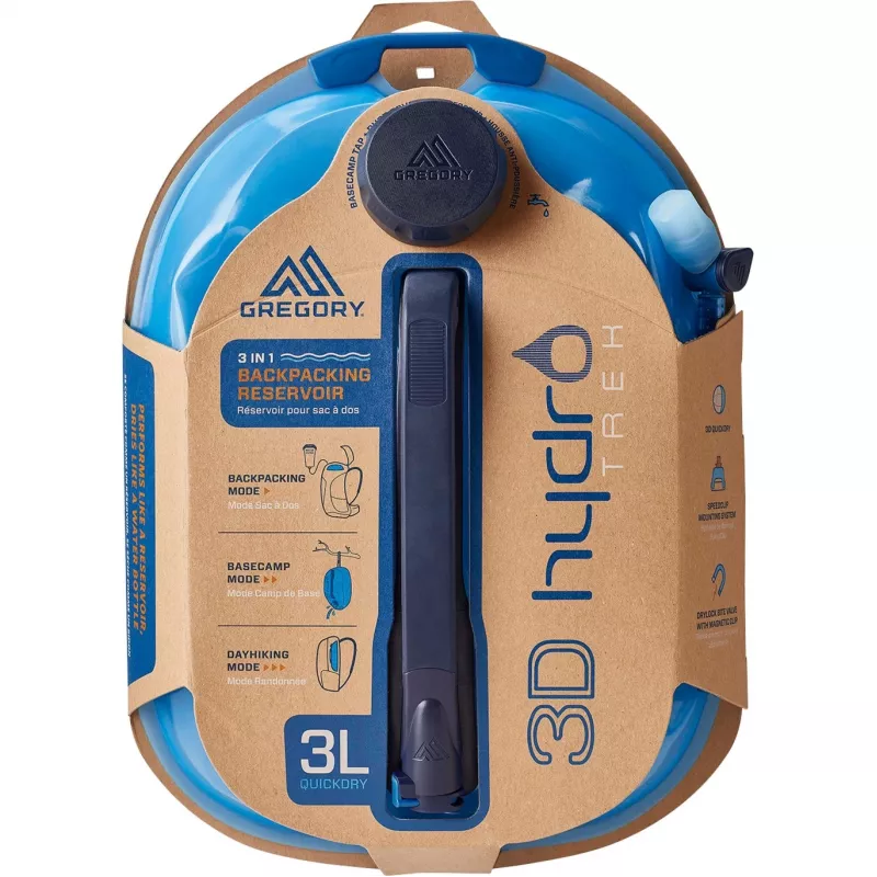 Trinkblase 3D Hydro Trek 3L, butelka na wodę Light niebieski, 3 litry