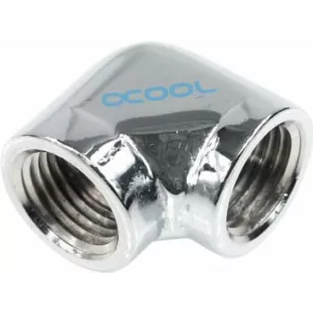Łącznik kątowy Alphacool HF G1/4 IG na G1/4 IG - chromowany (17041)