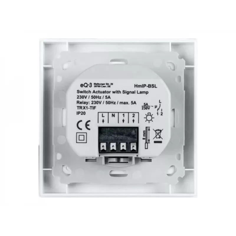 Light switch Homematic IP HmIP-BSL biały Buttons IP20 230V 5A