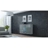 Cama Komoda VIGO 90/120/38 biały/szary połysk