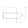Uchwyt telewizyjny SUNNE 32-55-EF Czarny 139.7 cm (55 cali)