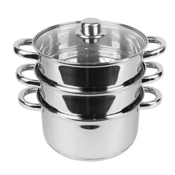 Parowar elektryczny Maestro MR-2900-18 1500W parowiec pionowy, garnek 18 cm, 2 L, stal nierdzewna i szkło, kompatybilny z indukcją