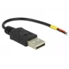 Kabel USB DeLOCK 85250 USB 2.0 0,1 m Czarny