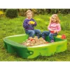 Piaskownica Simba-Dickie BIG 800056733, plastikowa, 1380×1380 mm, z wbudowanymi ławeczkami, zielona