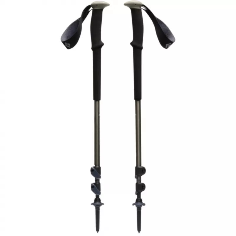 Kijki trekkingowe Trail, Fitness Device Czarny/olive zielony, 1 para, 100-140 cm