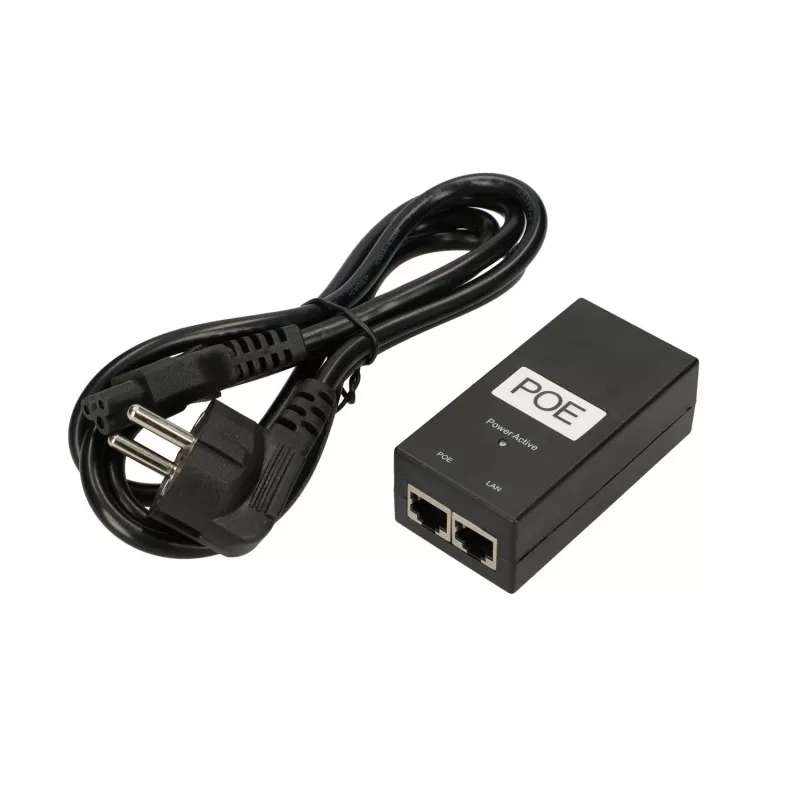 Zasilacz PoE Extralink POE-24-12W 24V 0.5A 12W z kablem AC