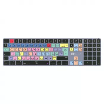 Klawiatura LogicKeyboard Titan DE Mac do Adobe Premiere Pro CC — układ niemiecki