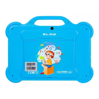 Tablet BLOW KidsTAB10 10,1-calowy pełnowymiarowy tablet, 10,1 cala IPS 1200x1920, Android 12, 4 GB RAM, 64 GB eMCP, 4G (MicroSIM), 6000 mAh, Astral niebieski