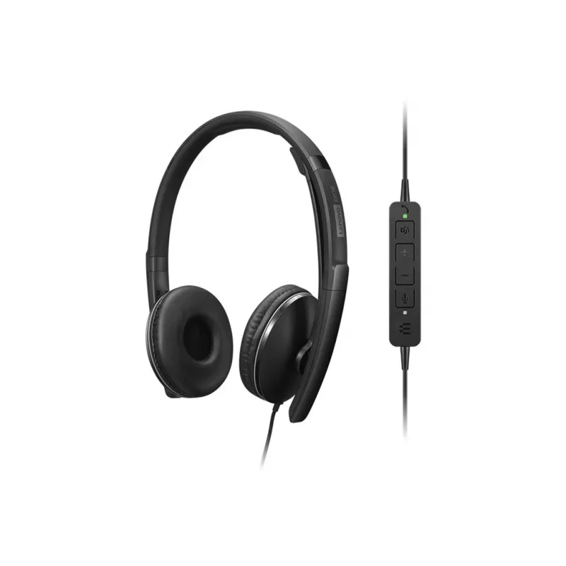 Lenovo 4XD1M45627 headphones/headset Wired Head-band USB Type-C Czarny