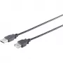 Kabel USB S/CONN 13-24045 USB 2.0 3 m czarny