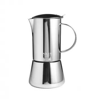 Ekspres do kawy espresso Adler AD 4419 — korpus z stali nierdzewnej, kompaktowy rozmiar