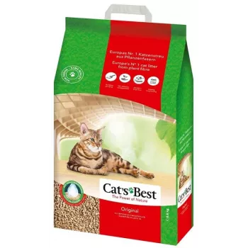 Cat litter cat'sbest Eco Plus 20 L (drewniany, biodegradowalny) 8.6 kg, szybko wchłaniający, eliminacja zapachów