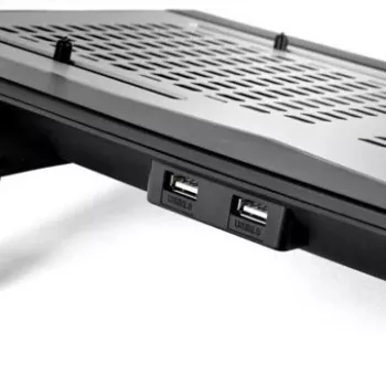 Podkładka chłodząca do notebooka THERMALTAKE CL-N002-PL12BL-A z wentylatorem 12 cm, aluminiowo-plastikowa, 390×277,5×49,3 mm, 1000–1300 obr./min