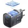 Ładowarka T66 45W GaN CC290 USB-A + USB-C