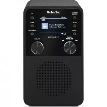 Cyfrowe radio TECHNISAT DigitRadio 317 — czarne, odbiór FM i DAB+