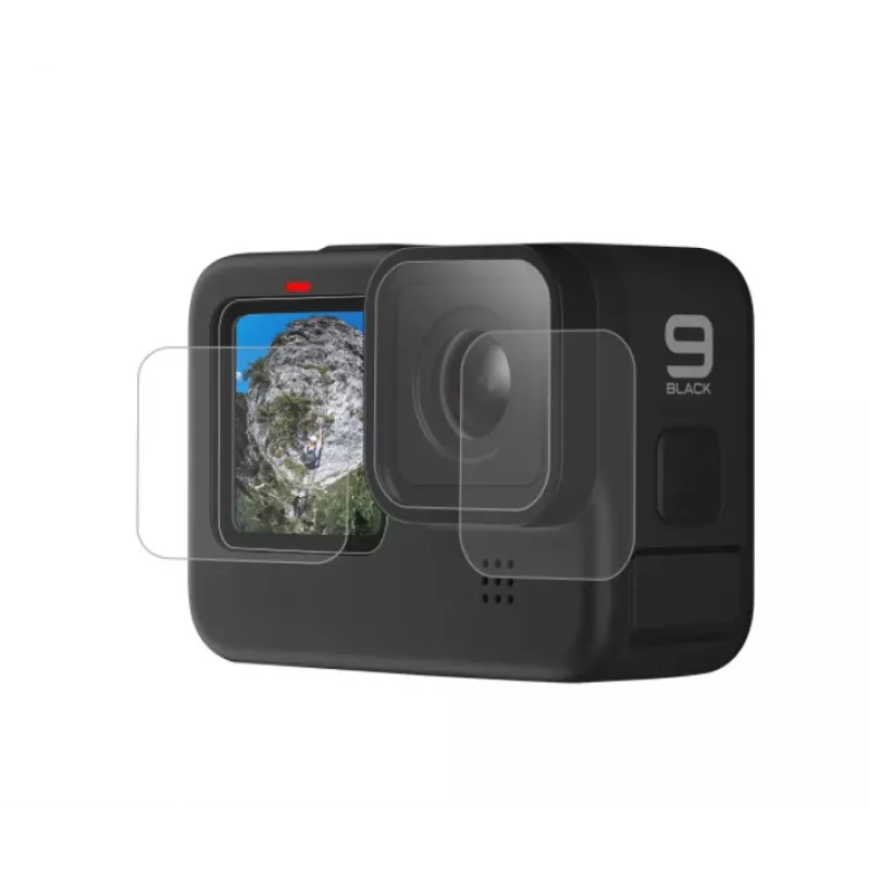 Szkło hartowane do ochrony ekranu i obiektywu Telesin do GoPro Hero 9 / Hero 10 (GP-FLM-901)