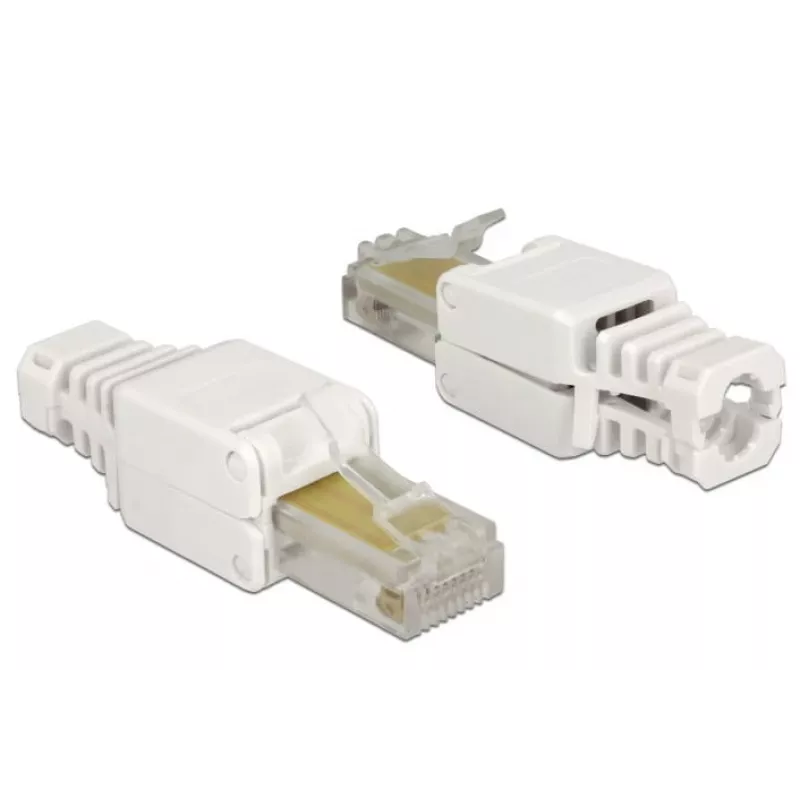 Złącze przewodowe DeLOCK 86415 RJ-45 biały