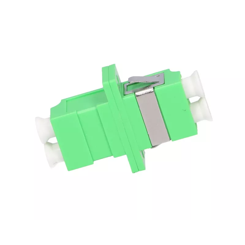 Adapter światłowodowy Extralink LC/APC Singlemode Duplex, zielony, złącza LC/APC