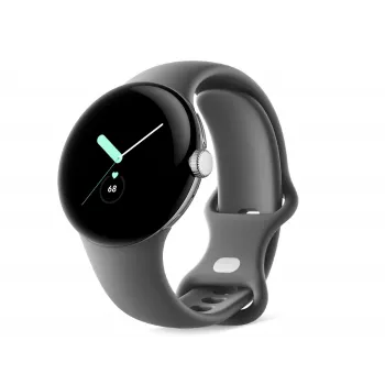 Google Pixel Watch - Polerowane srebro - Smartwatch z paskiem