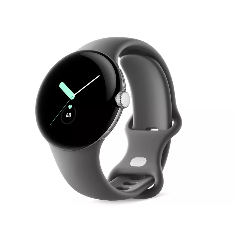 Google Pixel Watch - Polerowane srebro - Smartwatch z paskiem