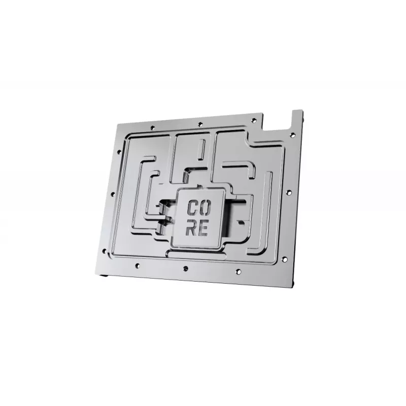 Backplate Alphacool 10265 Akryl Aluminium Chrom Miedź Nylon Czarny 161 mm