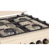 Kuchenka gazowo-elektryczna MPM MPM-56-KRM-14, 56 cm, 4 palniki gazowe, piekarnik elektryczny, kremowy
