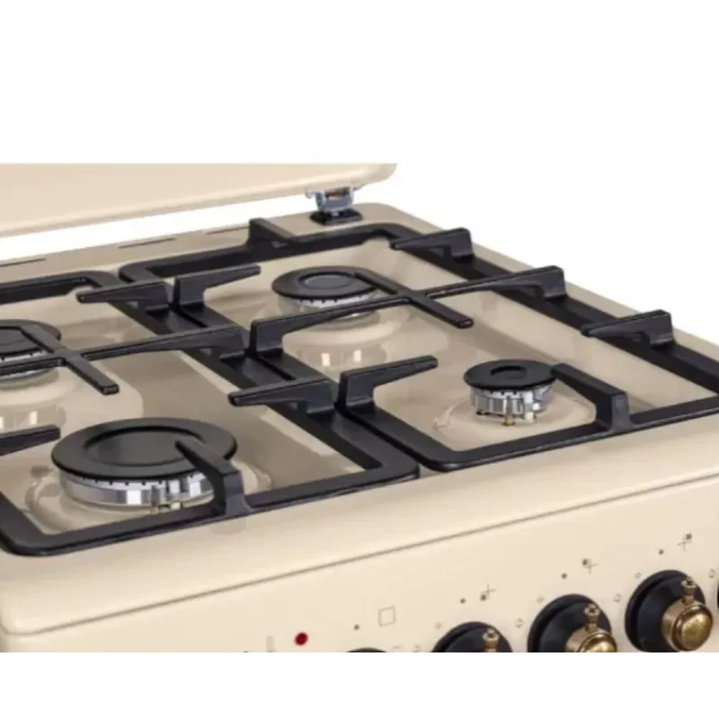 Kuchenka gazowo-elektryczna MPM MPM-56-KRM-14, 56 cm, 4 palniki gazowe, piekarnik elektryczny, kremowy