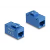 Moduł Keystone DELOCK 90642 — płaska wkładka RJ-45, niebieska, 16,2×30×20,5 mm