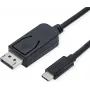 Kabel Wideo Adapter ROLINE 11.04.5837 3m DisplayPort USB Type-C Czarny