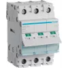 Hager SBN380. Prąd znamionowy: 80 A, Napięcie cewki (maks.): 440 V. Liczba modułów (maks.): 3 moduły. Szerokość: 52,5 mm, Głębokość: 68 mm, Wysokość: 83 mm (SBN380)