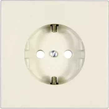 Gniazdko elektryczne (Schutzkontakt-Steckdose) Jung LS 520 — LS 990 / LS design, kremowobiały