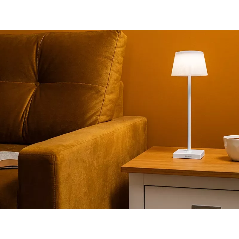 Lampa stołowa TRACER Pluto biały TRAOSW47233 LED z regulacją jasności, wykończenie białe