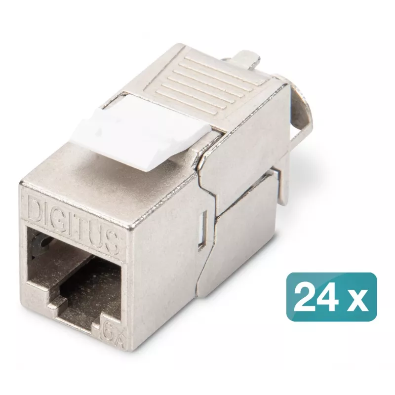 Digitus Modularny panel krosowy 24-portowy DN-91410-24 RJ-45 Cat6a Szary